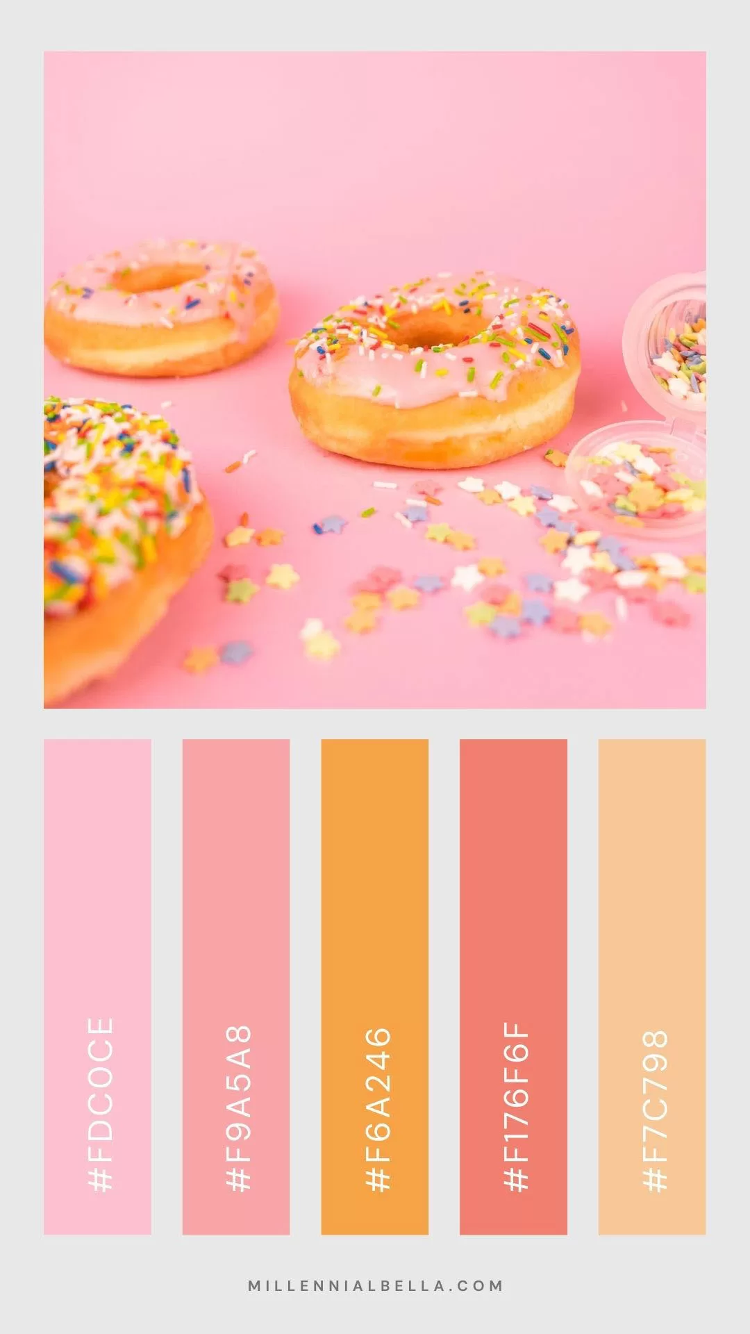 Summer Color Palettes 2023 - Pastel Donuts