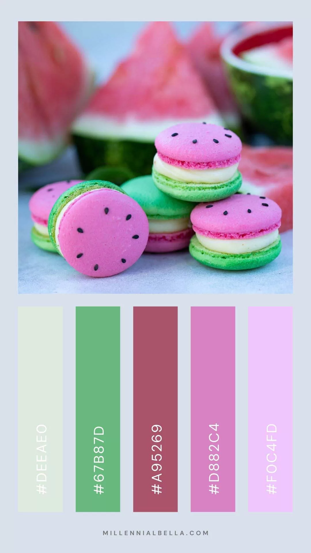 Summer Color Palettes 2023 - Watermelon Macaron