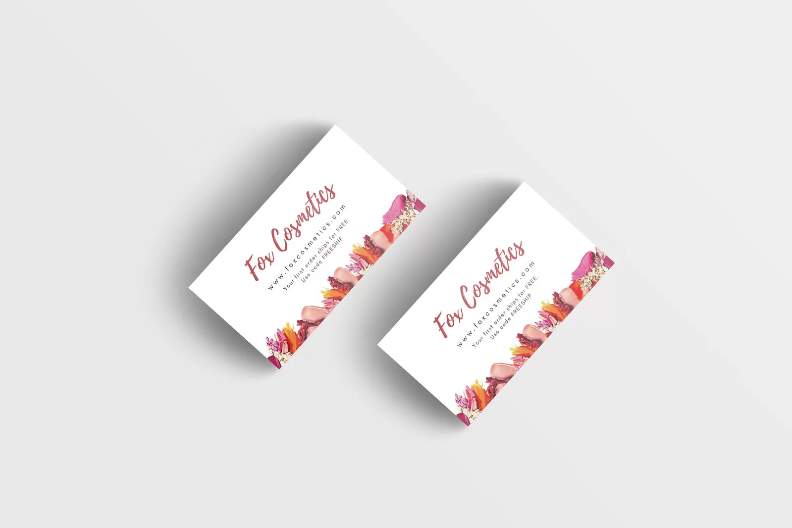 Fox Cosmetics Business Card Design
